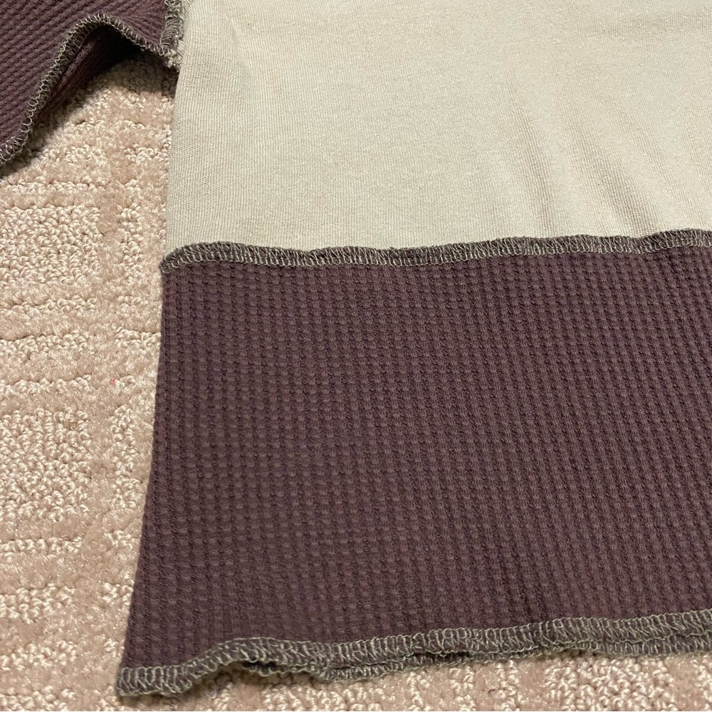 NWT {Urban Outfitters | BDG} Sabine Spliced Thermal Top | Chocolate ~ Size M - Picture 9 of 16